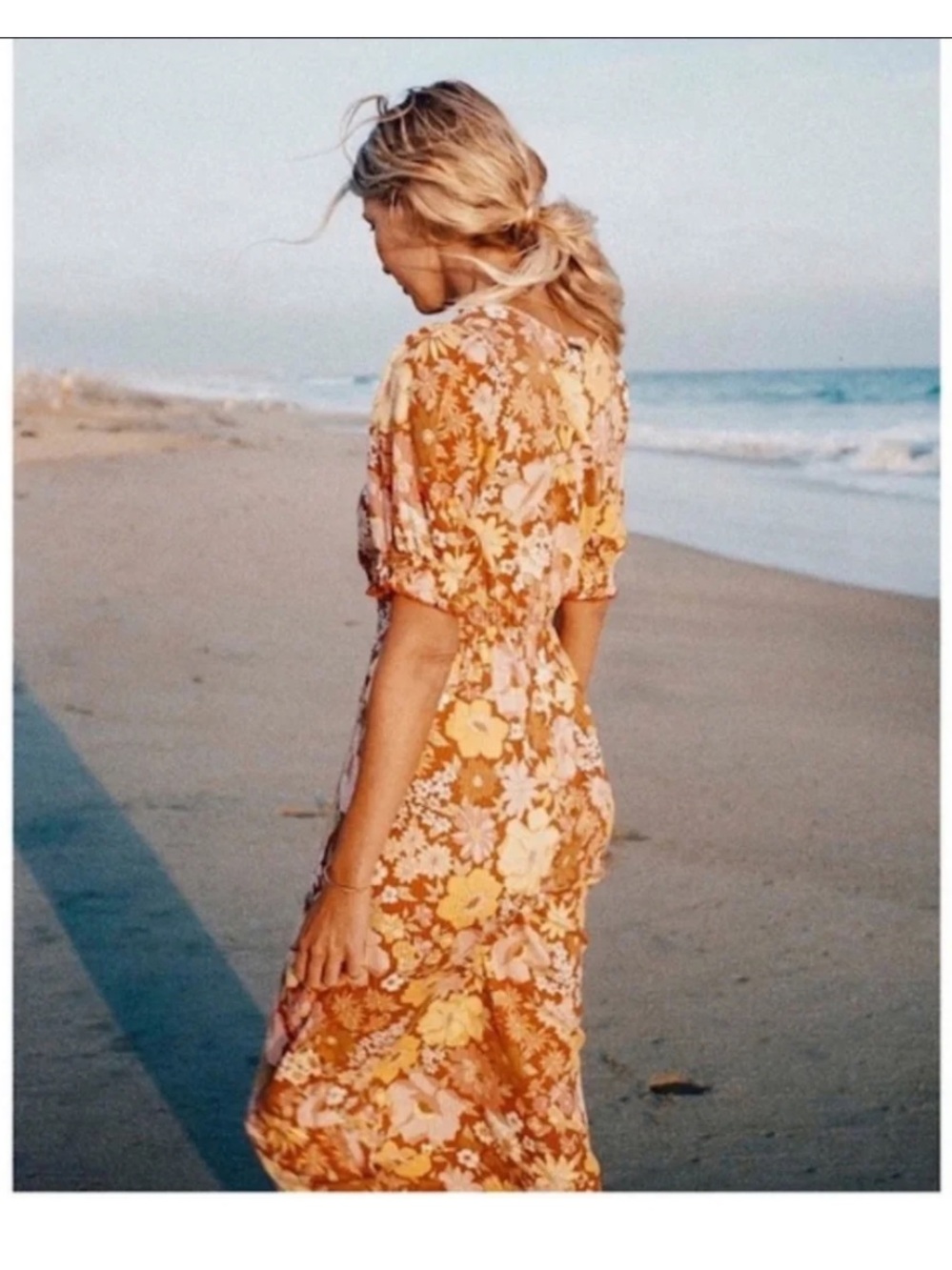 Billabong x the salty blonde flower dress never worn